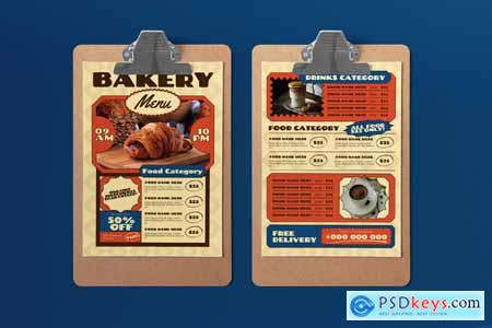 Bakery Food Menu