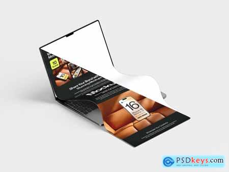 Long Scroll Extended Macbook Screen Mockup Set