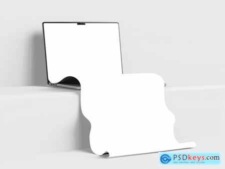 Long Scroll Extended Macbook Screen Mockup Set