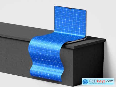 Long Scroll Extended Laptop Screen Mockup Set GU5PDTX