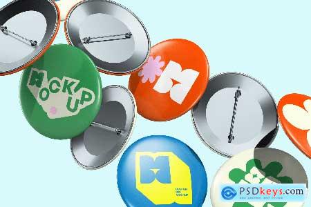 Pin Badge Mockup