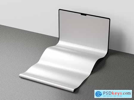 Long Scroll Extended Laptop Screen Mockup Set GU5PDTX