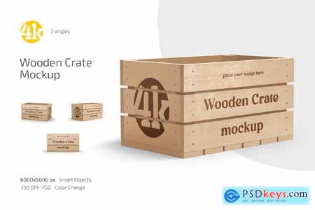 Wooden Crate Mockup Set
