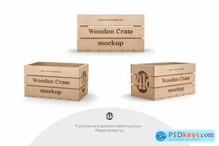 Wooden Crate Mockup Set