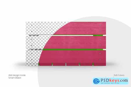 Wooden Crate Mockup Set