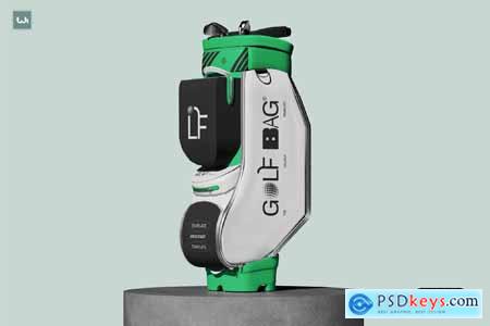 Professional Golf Cart Bag Mockup 004