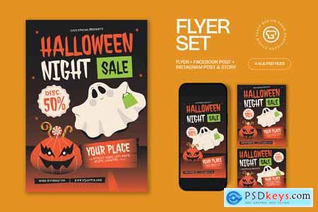 Halloween Night Sale Flyer