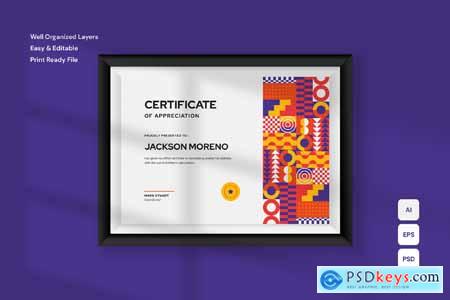 Appreciation - Certificate