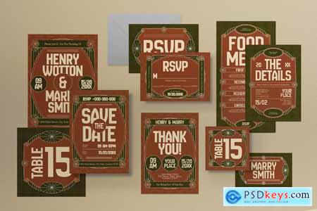 Wedding Invitation Set JPYMUSL