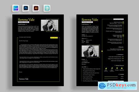 Luxury Dark Elegant Cv Resume