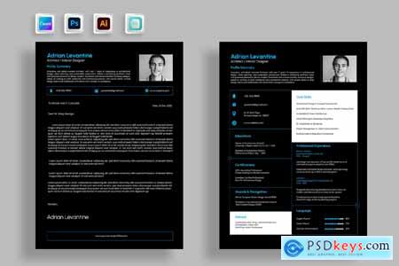 Clean Dark Simple Cv Resume