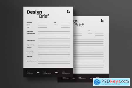 Company Design Brief US Letter 8JS449M