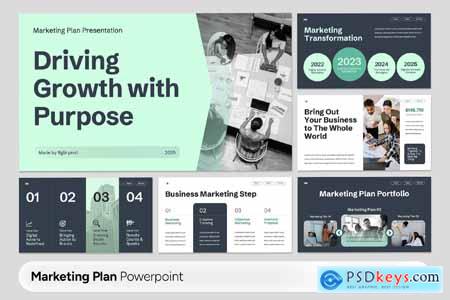 Modern Marketing Plan Powerpoint