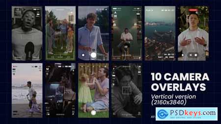 10 Vertical Camera Overlays Pack 59619168