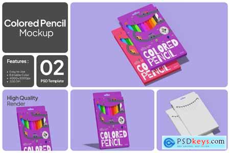 Colored Pencil Mockup