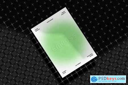 A5 Rough Paper Card Mockup