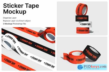 Sticker Tape Mockup