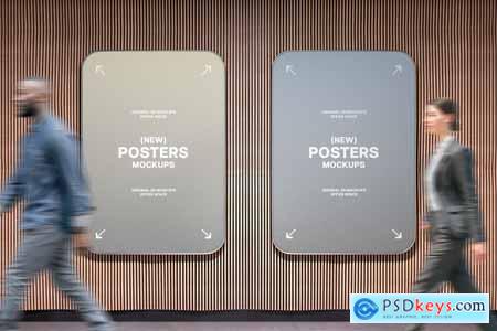 Office Interior Posters Mockups