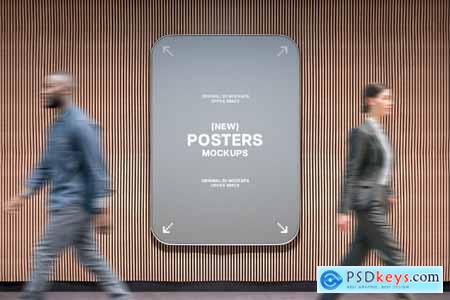 Office Interior Posters Mockups
