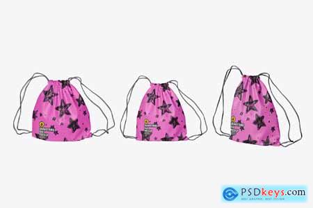 Gym Drawstring Bag Mockup