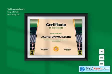 Excellence - Certificate