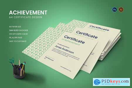 Achievements Certificate