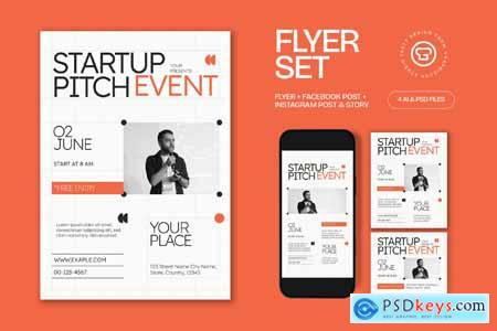 Startup Pitch Event Flyer