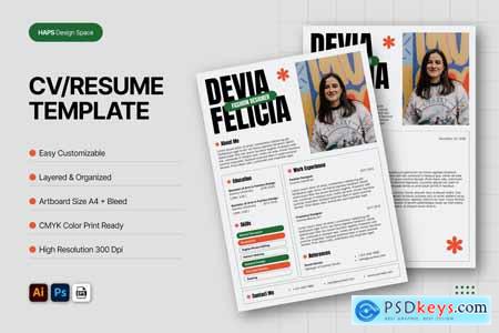 Cv Resume Template Y3UD4EB