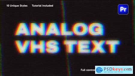 Analog VHS Text Animation 59631542