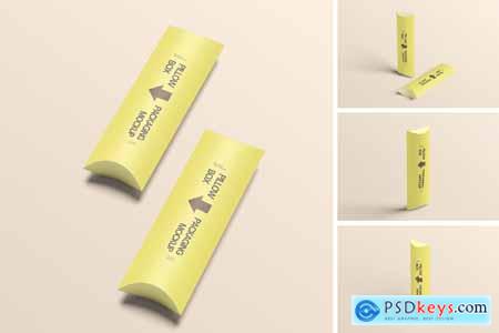 Pillow Box Packaging Mockup