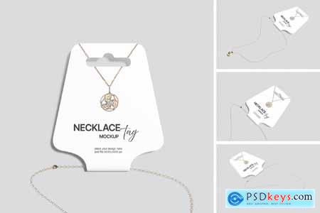 Necklace Tag Mockup