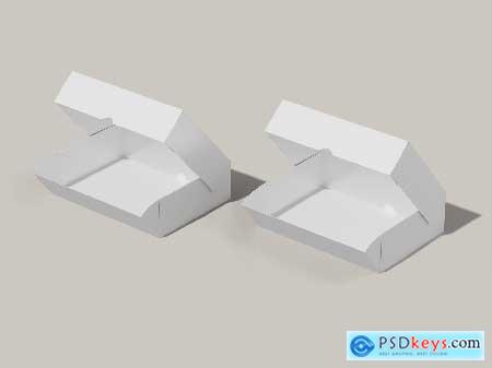 Paper Cake Box Mockup