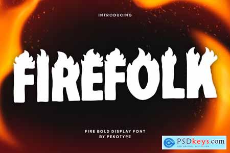 Firefolk - Fire Bold Display Font