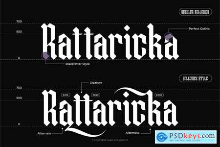 Blackletter Bellerick Font