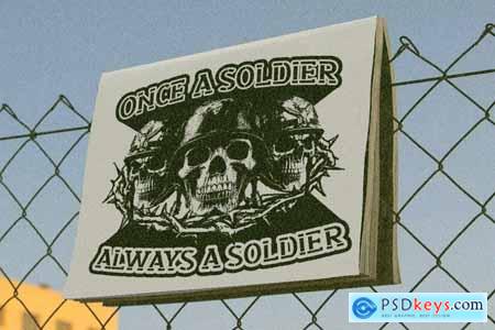 Lemaba - Stencil Military Decorative Font