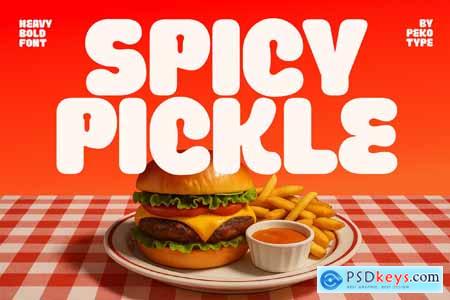 Spicy Pickle - Bold Food Font