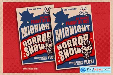 Ghost Ticket - Cartoon Horror Font