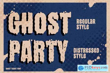 Ghost Ticket - Cartoon Horror Font