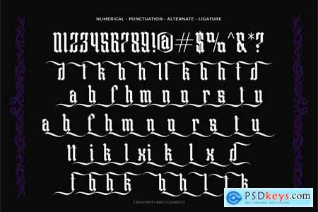 Blackletter Bellerick Font