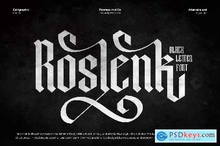 Blackletter Roslenk Font