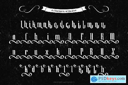 Blackletter Roslenk Font