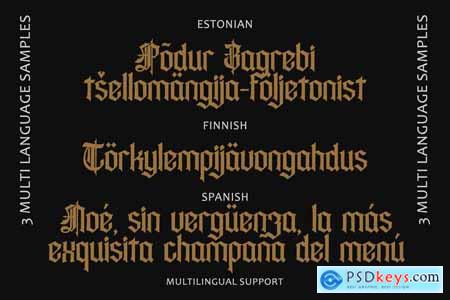 Rettvik - Blackletter Typeface