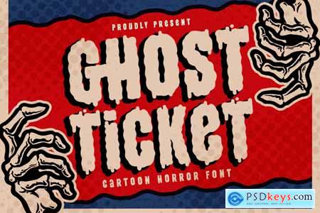 Ghost Ticket - Cartoon Horror Font