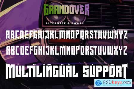 Grandover  Bold Urban Display Font