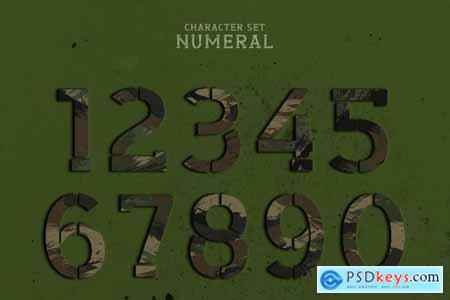 Lemaba - Stencil Military Decorative Font