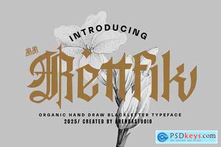 Rettvik - Blackletter Typeface