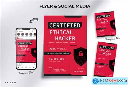 Cybersecurity Training program - Flyer Set