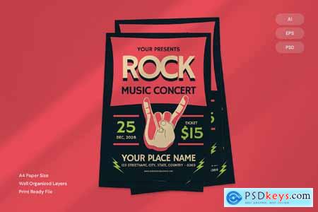 Rock Music Concert - Flyer