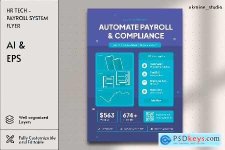 HR Tech - Payroll System Flyer