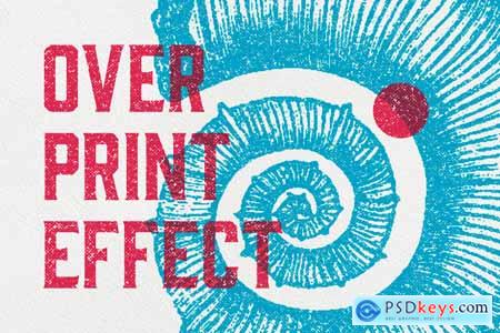 Vintage Overprint Effect